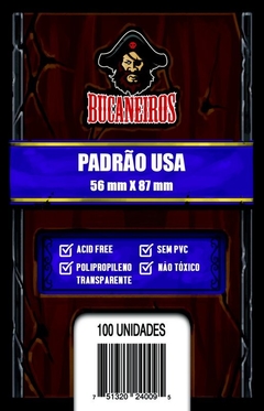 Sleeve Padrão USA (56x87) - Bucaneiros