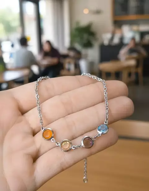 PULSERA 4 CÍRCULOS MULTICOLOR - comprar online