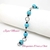 PULSERA TURQUESINA Y ONIX 10 MM