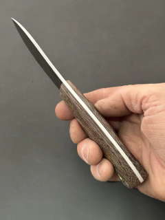Mini Nessmuk 8cms 14C28N micarta de tela - Guida Custom Knives