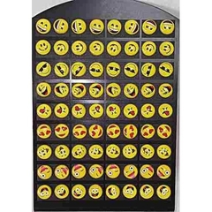 Brinco Emoji Whatsapp Cartela 36 Pares