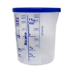 Copo graduado com tampa + colheres medidoras kit medida certa