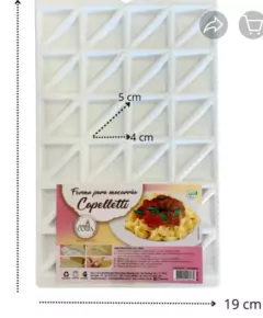 Forma para macarrao capelletti 48 cavidades
