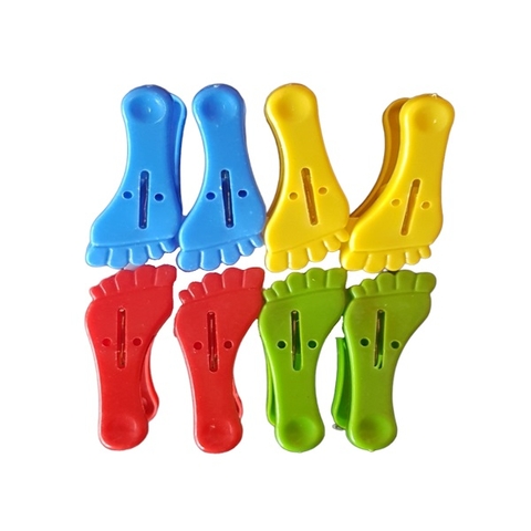 Prendedor pregador de roupas alimentos 8 pçs pezinho