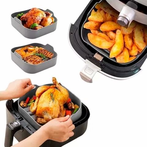 Forma Quadrada para Fritadeira Eletrica Air Fryer 16 cm