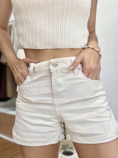 SHORT JEANS SIMIL LINO - comprar online