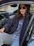 FUR JACKET BLUE - tienda online