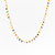 Gargantilha Pedrinhas Coloridas Folheada a Ouro 18k