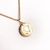 Pulseira Cristais Pingente Orixá Obá dourada - comprar online