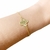 Pulseira Trevo banhada a ouro 18k na internet