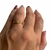 Anel Corrente Com Redondo Cravejado banhado a ouro 18k - comprar online