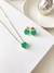 Conjunto Coraçao Cristal color-banhado a ouro amarelo - loja online