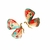 Brinco Esmalte Borboleta banhado a ouro amarelo - comprar online