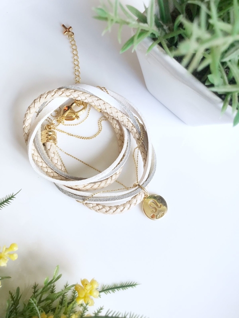 Pulseira Zodiac Signo Leão-banhada a ouro amarelo