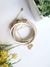 Pulseira Zodiac Signo Peixes-banhada a ouro amarelo