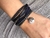 Pulseira Zodiac Signo Câncer-banhada a ródio branco