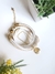 Pulseira Zodiac Signo Aquário-banhada a ouro amarelo
