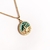 Colar Pingente Medalha Orixá corrente 60 cm dourado