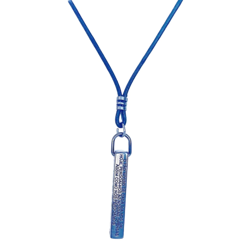 Colar Masculino Regulável Rodio Negro Pai Nosso