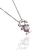 Colar Pingente Menina Cristal banhado a platina - comprar online