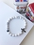 Pulseira de Pedra -Howlita Branca