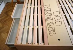 Cama 2 Plazas Box En Paraiso C/ Cajones Y Baulera + Respaldo - comprar online