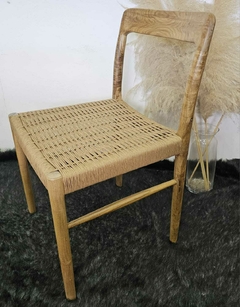 Silla Moller en petiribi tejido en hilo Kraft - comprar online