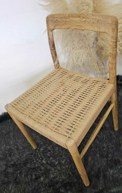 Silla Moller en petiribi tejido en hilo Kraft