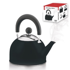 Pava de acero 1,6lts negra - comprar online