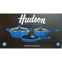 Batería de cocina antiadherente Hudson Azul en internet