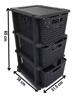 CAJONERA ORBITAL X 3 CAJONES C/RUEDAS - comprar online