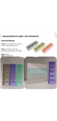 Organizador de cajon - RENOVARTE BAZAR