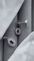 Conjunto Aros y Dije Pink - comprar online