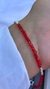 Pulsera Roja Cristal con Cubos de Plata - comprar online