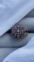 ANILLO FLOR DE PLATA Y CUBIC CON MARQUESITAS - comprar online