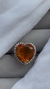 Anillo Corazón Ámbar Rodinado - comprar online