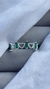 Anillo Corazones Calados en Plata925 y Cubic Verde - comprar online