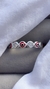 Anillo Sin Fin Ojitos Esmaltados en Plata y Cubic - comprar online