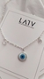 Cadena en Plata 45cm ext.50cm con Dijes en Nacar