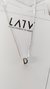 Letra Pasante D en Plata925 con Cadena 45cm extens 50cm