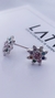 Aros Flores Pasantes Multicolor
