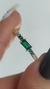 Anillo Cintillo en Plata925 y Cubic Verde