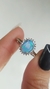 ANILLO EN PLATA RODINADA OPALO Y CUBIC