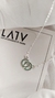 Conjunto Entrelazados en Plata925 y Cubic Verde
