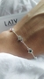 Pulsera Chakras en Plata925 y Corazones de Cubic