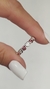 Anillo Protección Esmaltado Ojito Rojo con Cubic