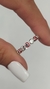Anillo Sin Fin Ojitos Esmaltados en Plata y Cubic
