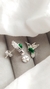 Aros Pasantes Colibríes Verdes