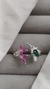 Anillo Colibrí Regulable con Cubic