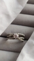 Anillo Cintillo Triple en Plata Rodinada y Cubic